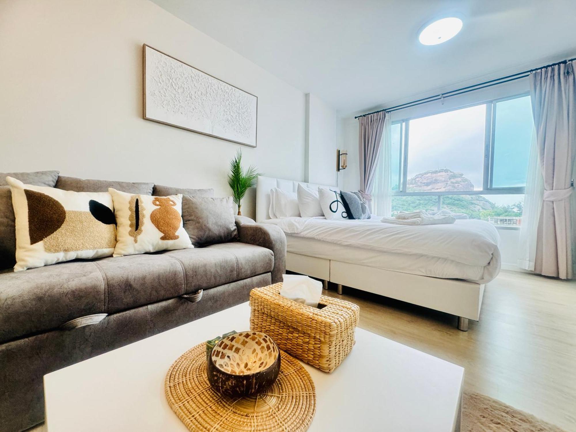Sea&Mountain View,5 Mins Walk To Famous Beach With King Size Bed HHQ Exterior foto